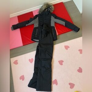 Winter Jacket with Fur Hood and Snowpants